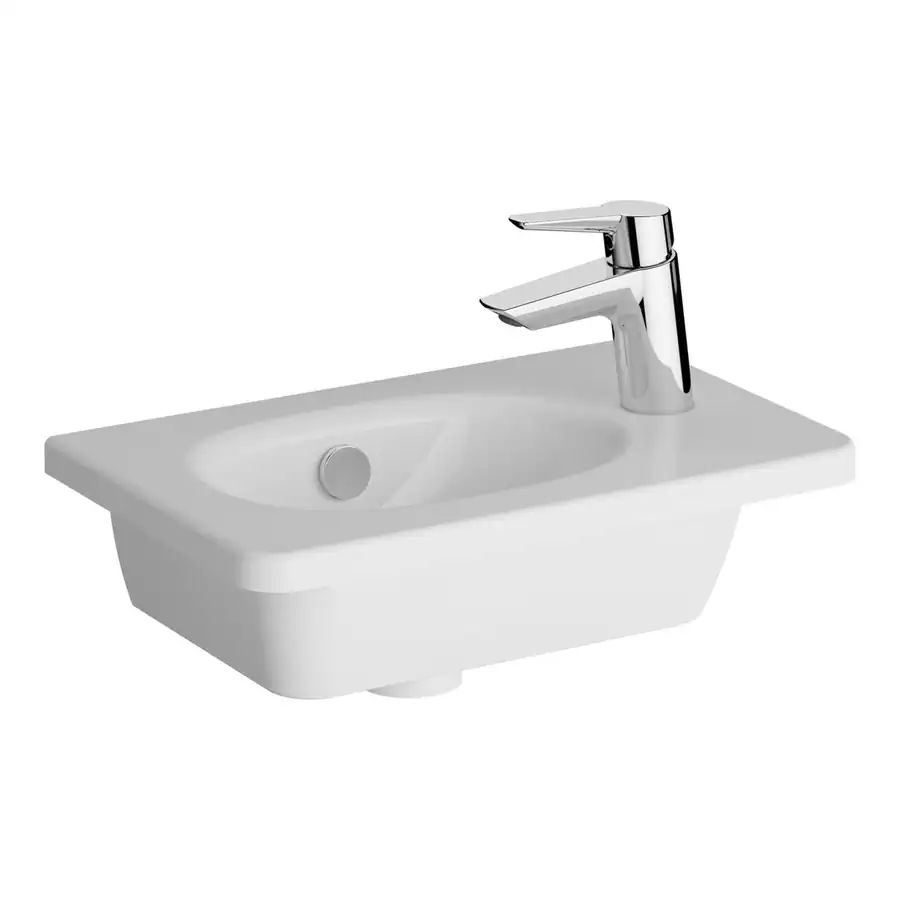 VitrA Vanity Basin VTPB1012 White Fire Fine Clay with 1 Tap Hole