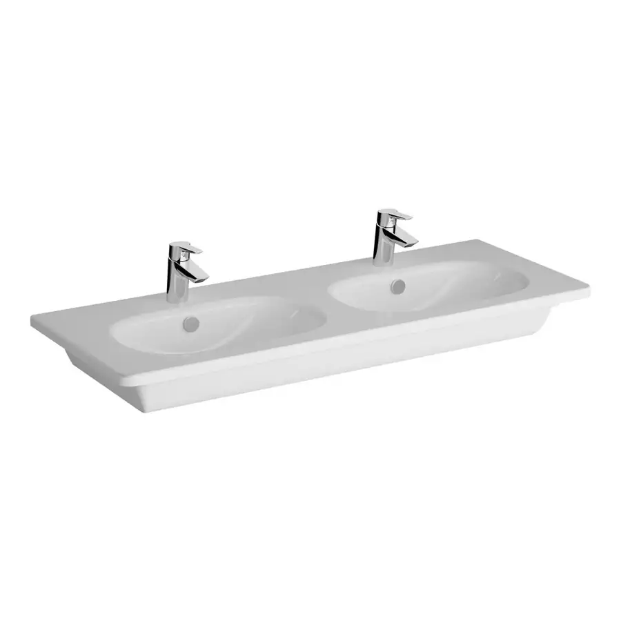 VitrA Vanity Basin VTPB2002 with Hygiene Glaze and Two Tap Holes