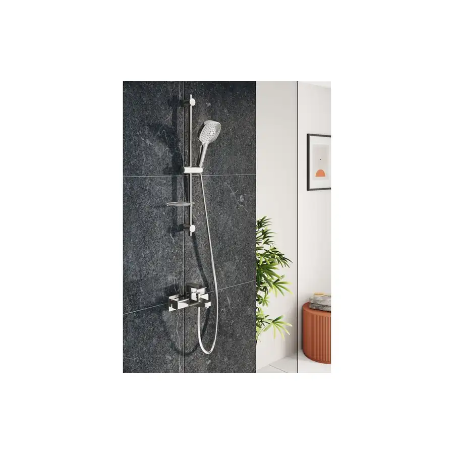 VitrA Bath Shower Mixer 220mm Width Chrome VTTB2024 - Image 3