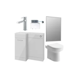 WC Pack Furniture with Basin Rimless Soft Close Seat