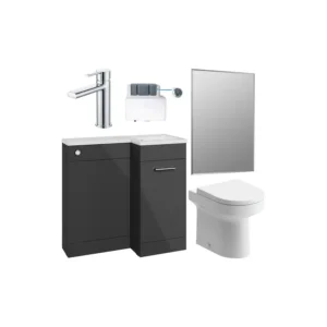 WC Pack DIFTP5396 900mm Anthracite Gloss