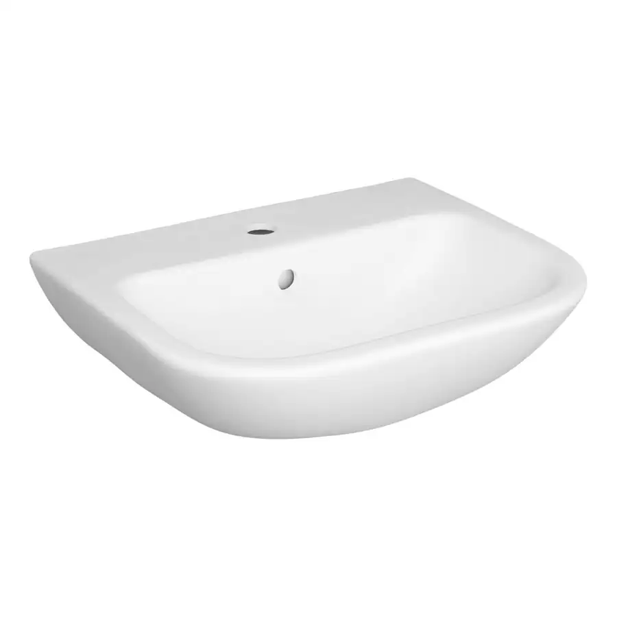 VitrA White Basin VTPB1018 2 Tap Hole Dimensions 165x500x415mm