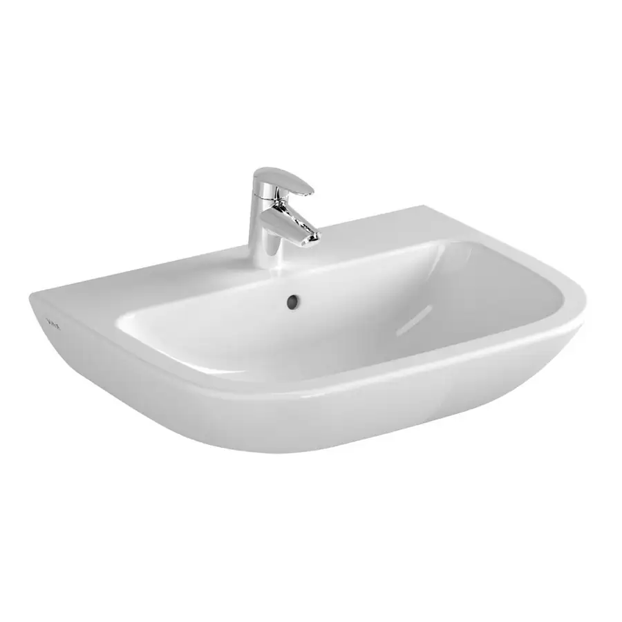 VitrA White Basin VTPB1060 One Tap Hole Vitreous China