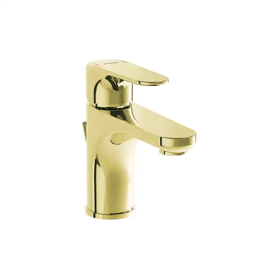 VitrA Soft Gold Compact Basin Mixer Deck Mounted V-Bright - VTTS1440