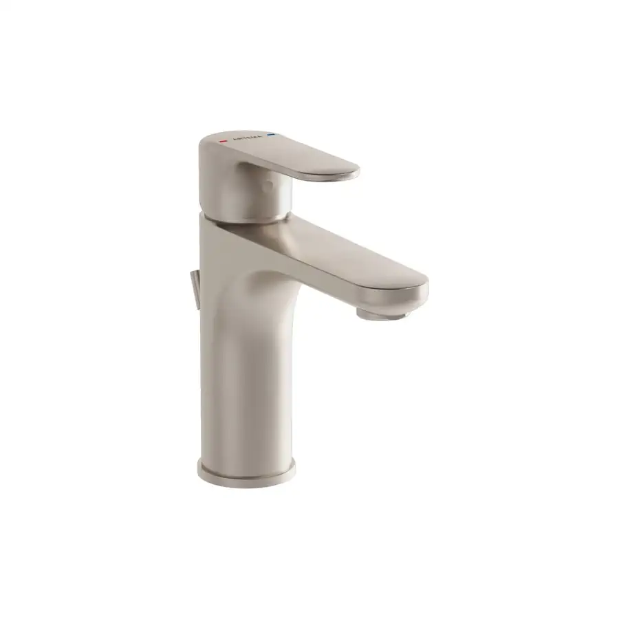 VitrA Brushed Nickel Round Basin Mixer Low-Pressure Deck Mounted - VTTS1448