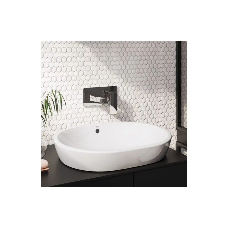 VitrA Root Square Basin Mixer Wall Mount Chrome VTTS1508 - Image 3