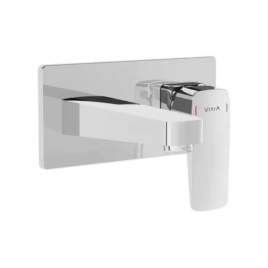 VitrA Root Square Basin Mixer Wall Mount Chrome VTTS1508 - Image 2