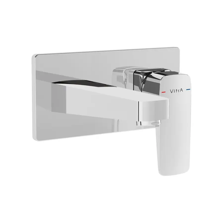 VitrA Root Square Basin Mixer Wall Mount Chrome VTTS1508