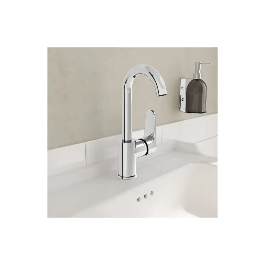 VitrA Swivel Basin Mixer Chrome Low Pressure VTTS1524 - Image 2
