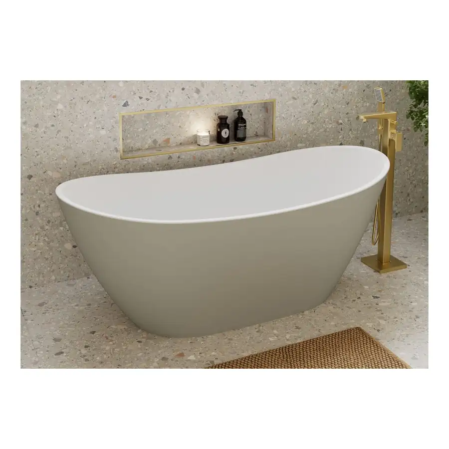 Modish Basin Unit DIFT4056 795mm Wall Hung 2 Drawer Matt Latte - Image 4