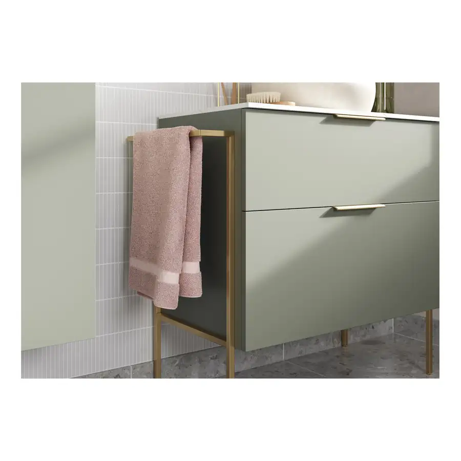 Modish Matt Olive Green Wall Hung Basin With 4 Drawer and 2TH - DIFTP5444 - Image 3