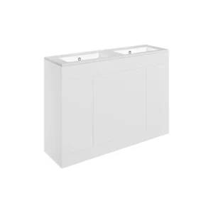 Floor Standing 4 Door Basin Unit 1210mm Matt White DIFTP5456