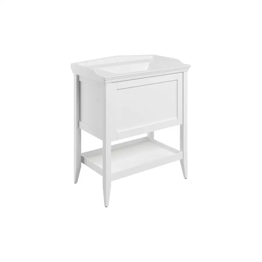 Bathrooms to Love Matt White Basin Unit Standing 800mm One Drawer With Basin - DIFTP5522