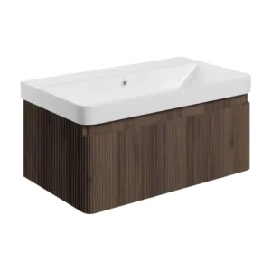 Bathrooms to Love Textured Walnut Basin Unit With 1 Drawer - DIFTP5588