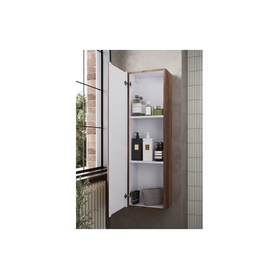 Modish Textured Walnut Basin Unit With 1 Drawer - DIFTP5588 - Image 3