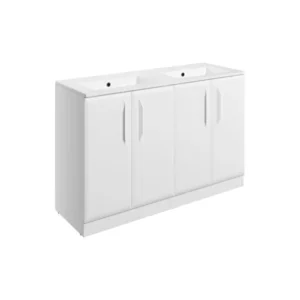 Bathrooms to Love Floor Standing 4 Door Basin Unit 1210 mm Matt White - DIFTP5650