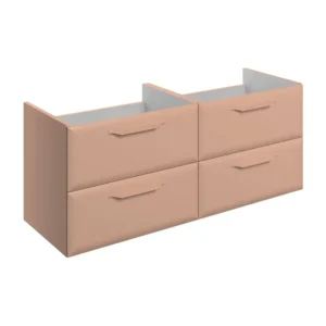 Bathrooms to Love Basin Unit Matt Apricot Wall Hung 4 Drawer - DIFTP5662