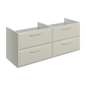 Bathrooms to Love Matt Latte Basin Unit 4 Drawer Wall Hung with Colour Match - DIFTP5664