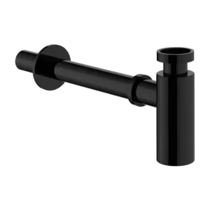 VitrA Bottle Trap Gloss Black Wall Mounted VTTW0026