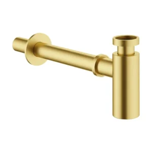 VitrA Brushed Gold Universal Bottle Trap Wall Mounted - VTTW0028