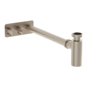 VitrA Brushed Nickel Bottle Trap Wall Mounted for Basins - VTTW0042
