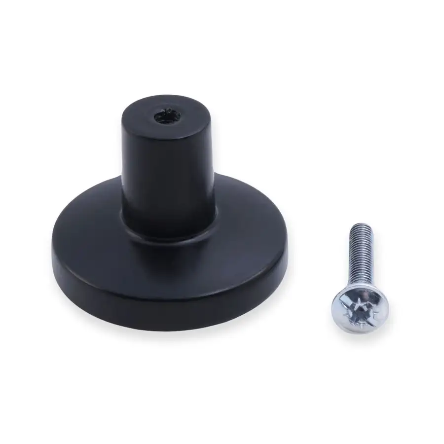 VitrA Button Handle Matt Black Premium Design - VTFH0012