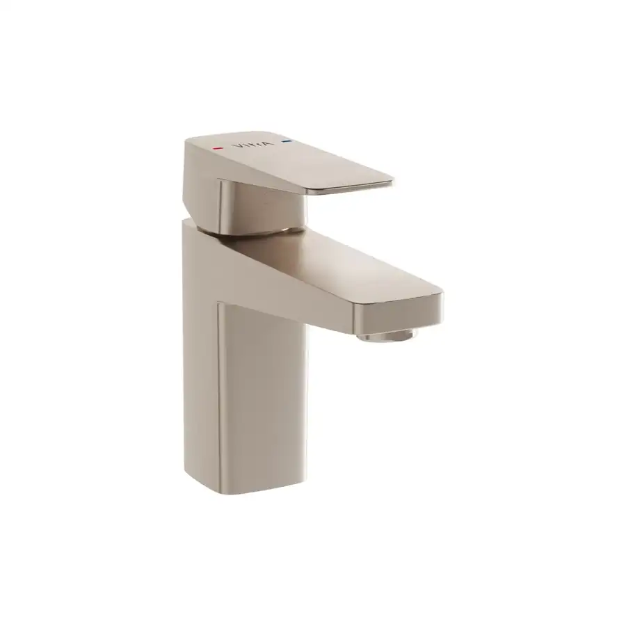 VitrA Compact Basin Mixer Tap Low Pressure Brushed Nickel - VTTS1288