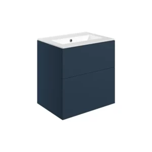 Bathrooms to Love Matt Deep Blue 2 Drawer Basin Unit 610mm - DIFTP2720