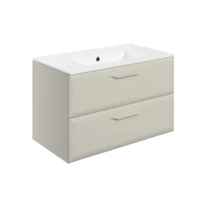 Bathrooms to Love Matt Latte 2 Drawer Basin Unit 815 mm - DIFTP5556