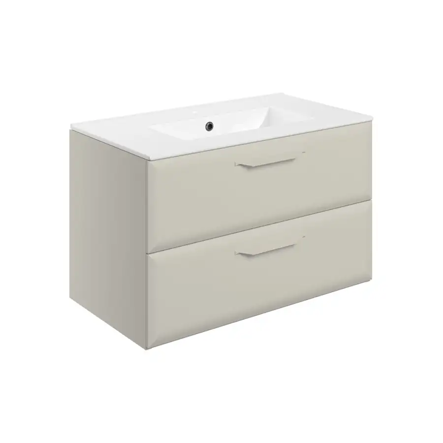 Bathrooms to Love Matt Latte 2 Drawer Basin Unit 815 mm - DIFTP5556