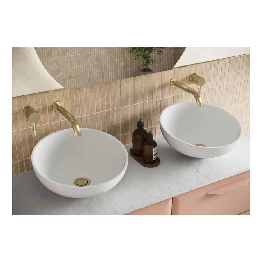 Modish Floor Standing 4 Door 2TH Basin Matt Apricot - DIFTP5638 - Image 4