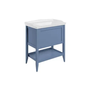 Bathrooms to Love Matt Misty Blue One Drawer Basin Classic 800mm - DIFTP5520