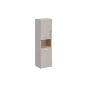 VitrA Root Flat Two Door Semi Tall Unit With Laundry Basket - VTFT0320