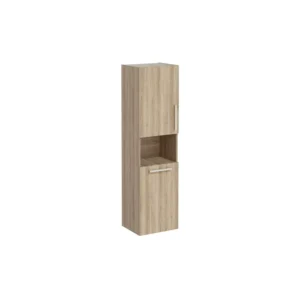 VitrA Root Flat Semi Tall 2 Door Unit Natural Oak With Soft Closing - VTFT0328