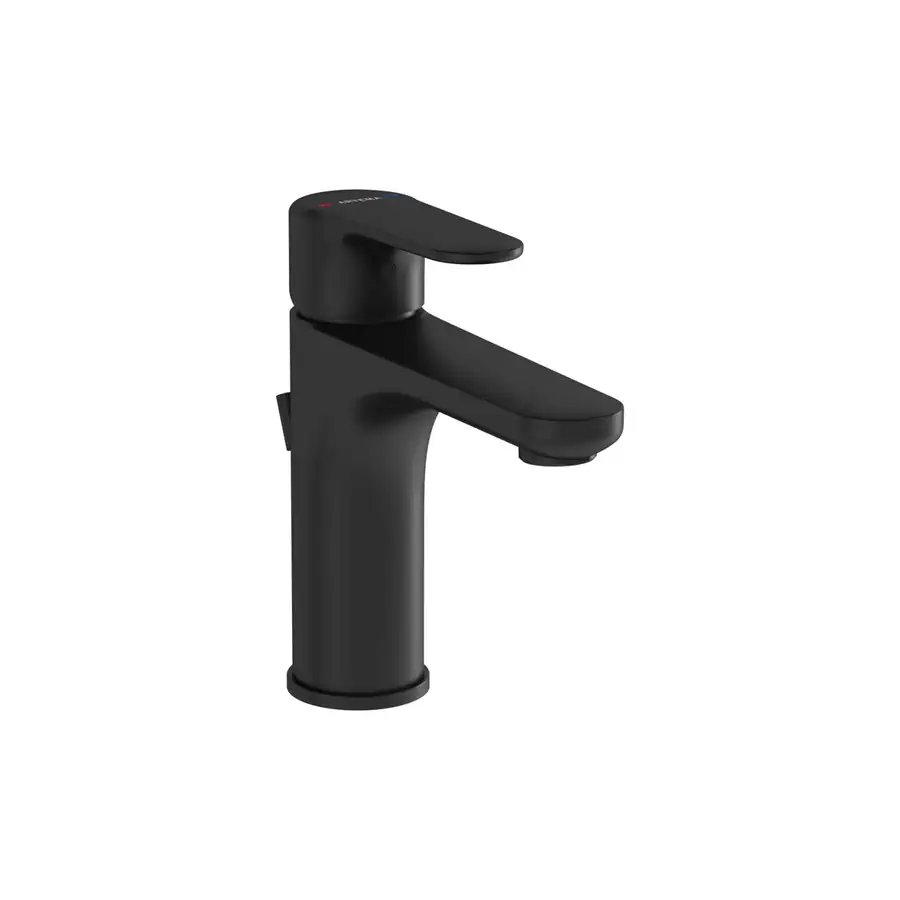 VitrA Round Deck Mounted Basin Mixer Matt Black V-Bright - VTTS1266