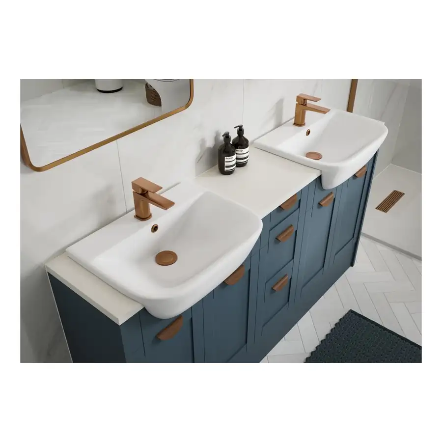 Modish Slim Basin Unit 500mm Matt Arley Blue (Oak Cab) - DIFTP3732 - Image 3