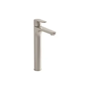 VitrA Brushed Nickel Round Tall Mixer Low Pressure Deck Mounted - VTTS1256